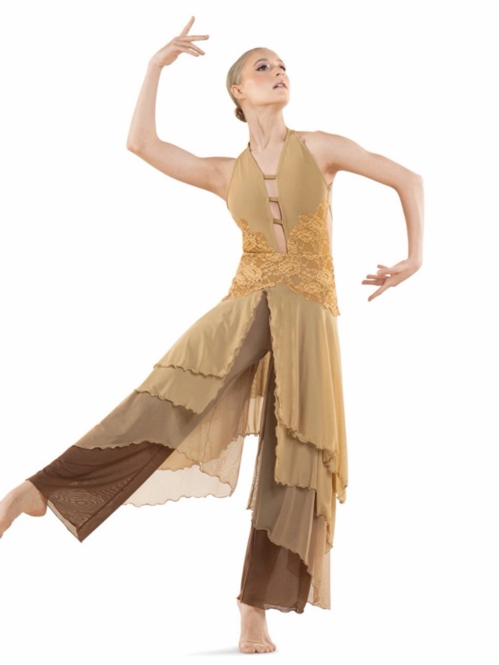 Revolution Sahara TD26486 Spandex and Mesh Sheer Jumpsuit